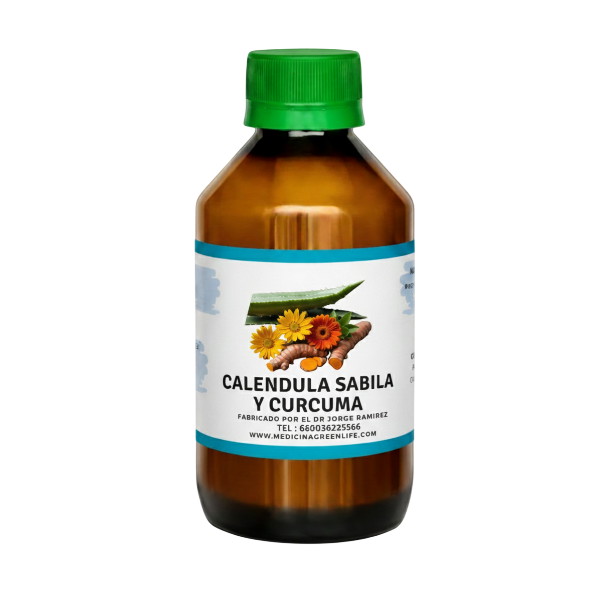 Caléndula, Sábila y Cúrcuma